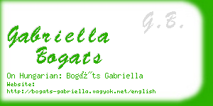 gabriella bogats business card